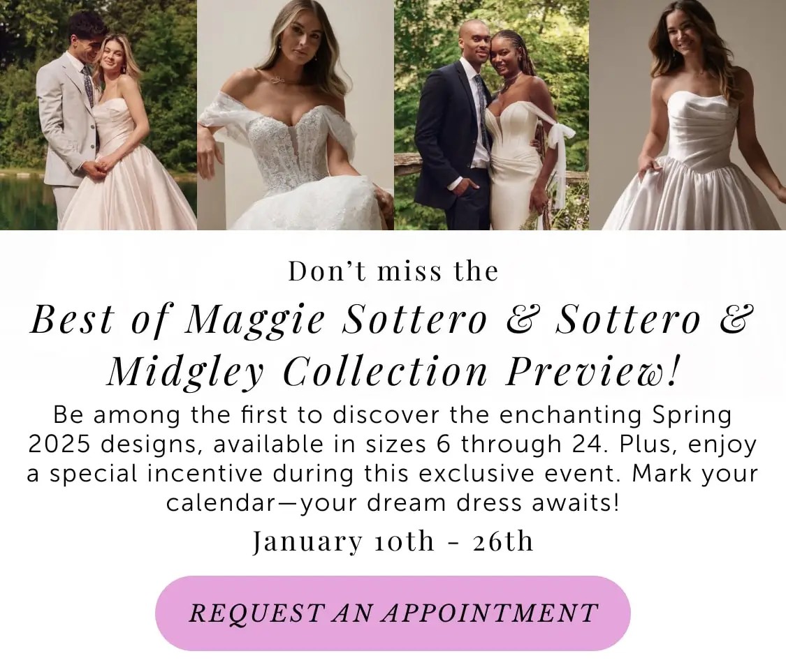 Maggie Sottero & Sottero & Midgley 2025 collection preview at Trudys Brides