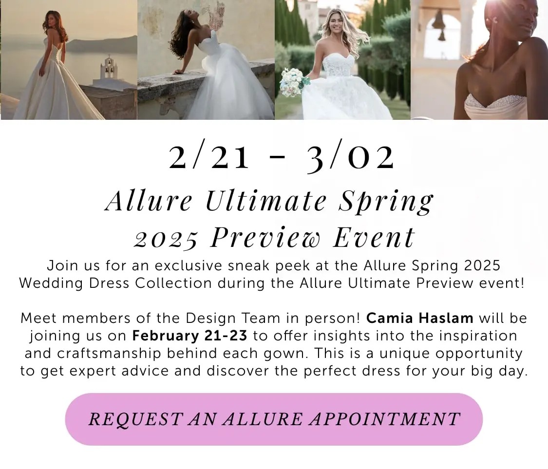 Allure Bridals Trunk Show at Trudys Brides